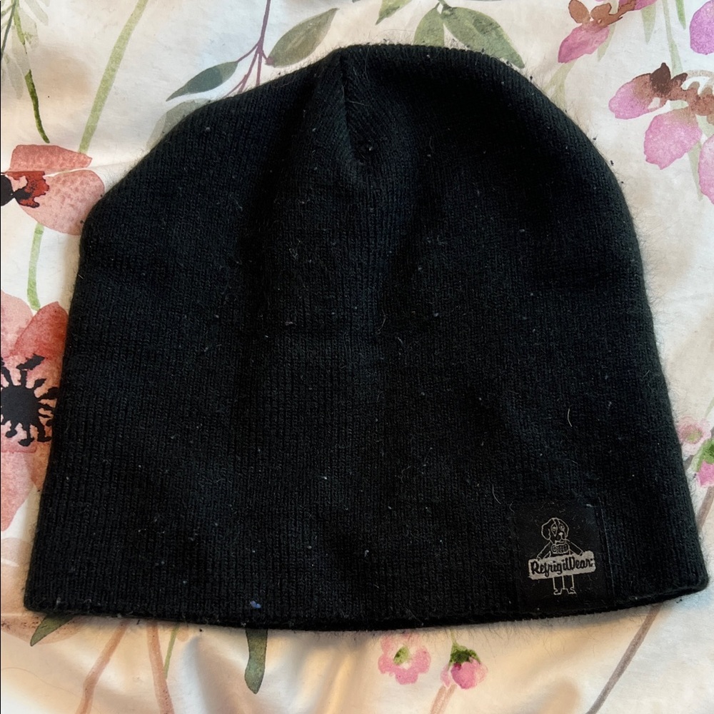 Reigning Champ Black Knit Beanie